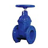 Задвижка 30ч39р Ду150 Ру16 синяя Китай