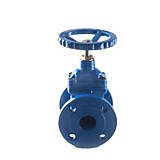 Задвижка с обрезин.клином 30ч39р  Ду50 Ру16 синяя