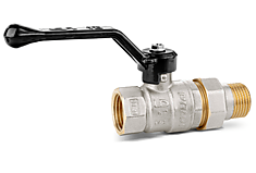 Кран американка латунный Ду25 рычаг