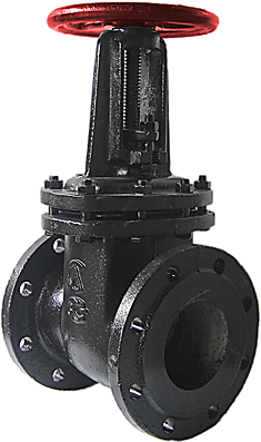 Задвижка чугунная (чёрная) 30ч6бр Ду100 Ру16 Россия