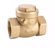 Клапан обратный латунный Поворотный Ду50 ру16