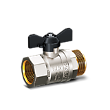 Кран В/Н латунный Ду15 бабочка   (1/30) 