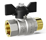 Кран В/Н латунный Ду20 бабочка  (1/22)