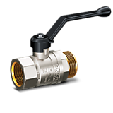 Кран В/Н латунный Ду40 рычаг